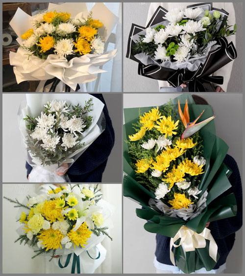 广东清远市佛冈县石角镇城迳村白事花束代送